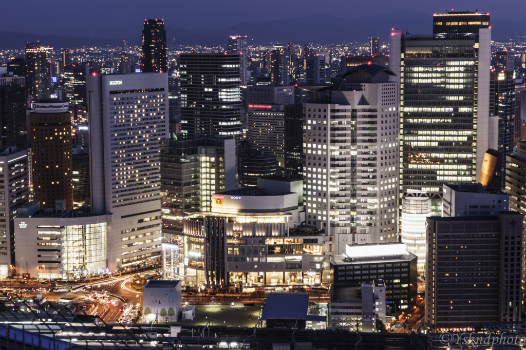 梅田の夜景