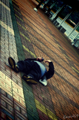 寝たきり男子