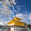 雪の金閣寺。