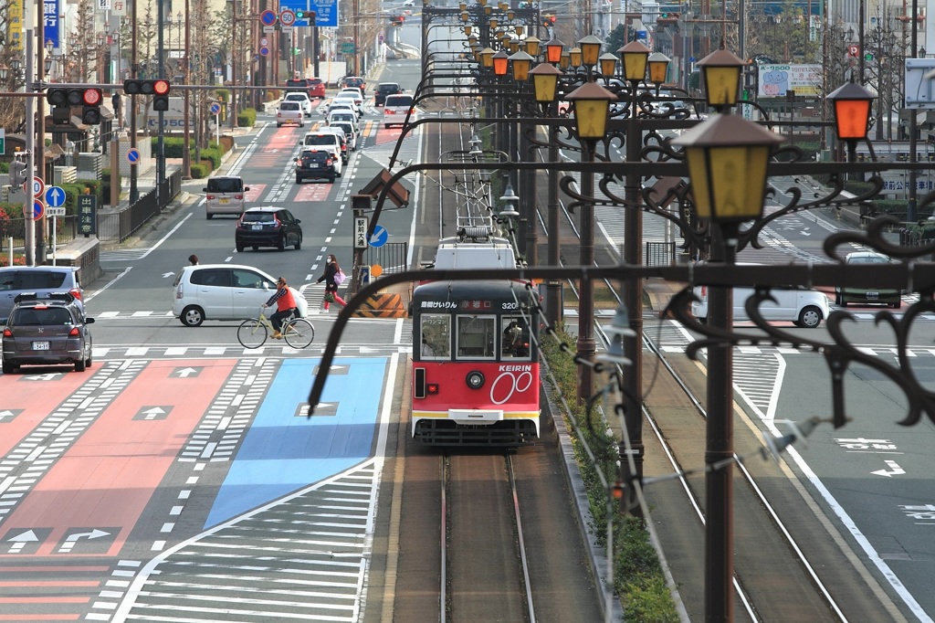 豊橋駅前にて
