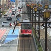 豊橋駅前にて