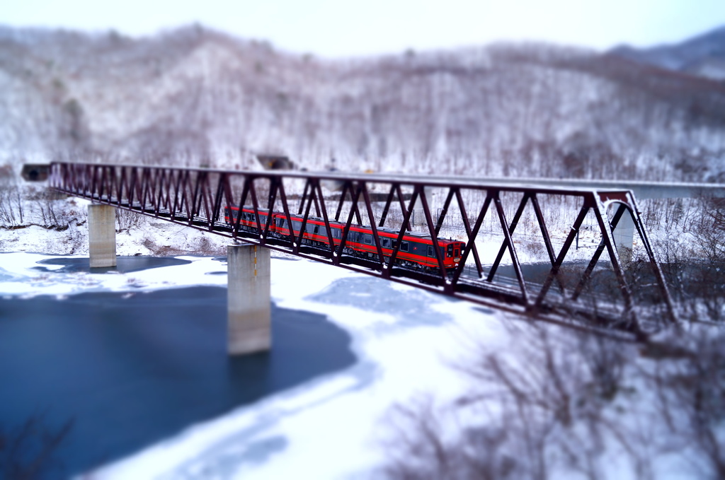 おもちゃの野岩鉄道2_冬