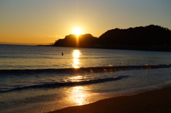 150201__夕日とサーフ