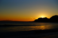 150201__夕日と海