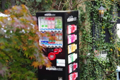 紅葉と自販機のコラボ