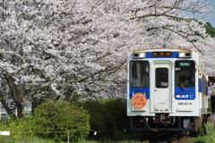 桜の駅出発進行