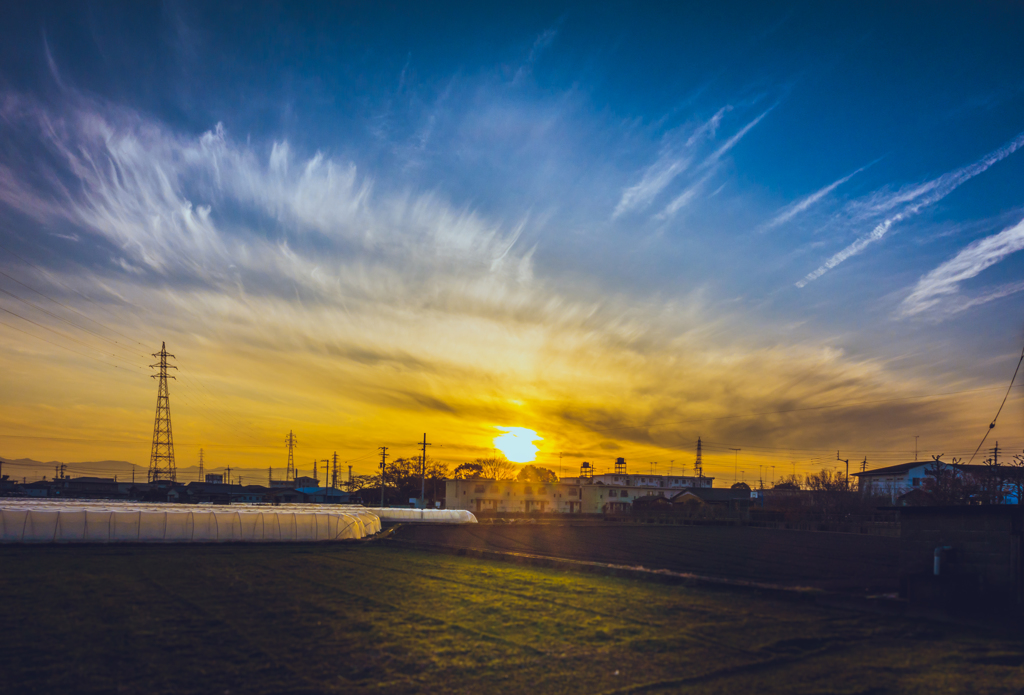 Countryside of dusk