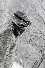 雪山の兵士