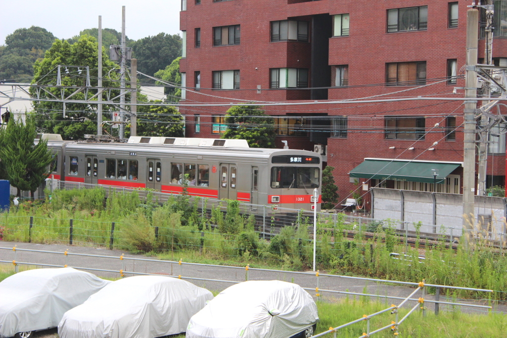 東急1000系 登場時の塗装「赤帯」