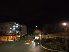 深夜の道路