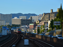 道路と並行御堂筋線