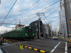 東急1000系「緑の青蛙」塗装車