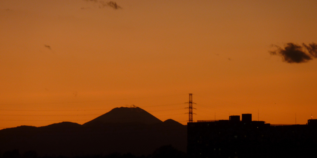 琥珀色の富士山