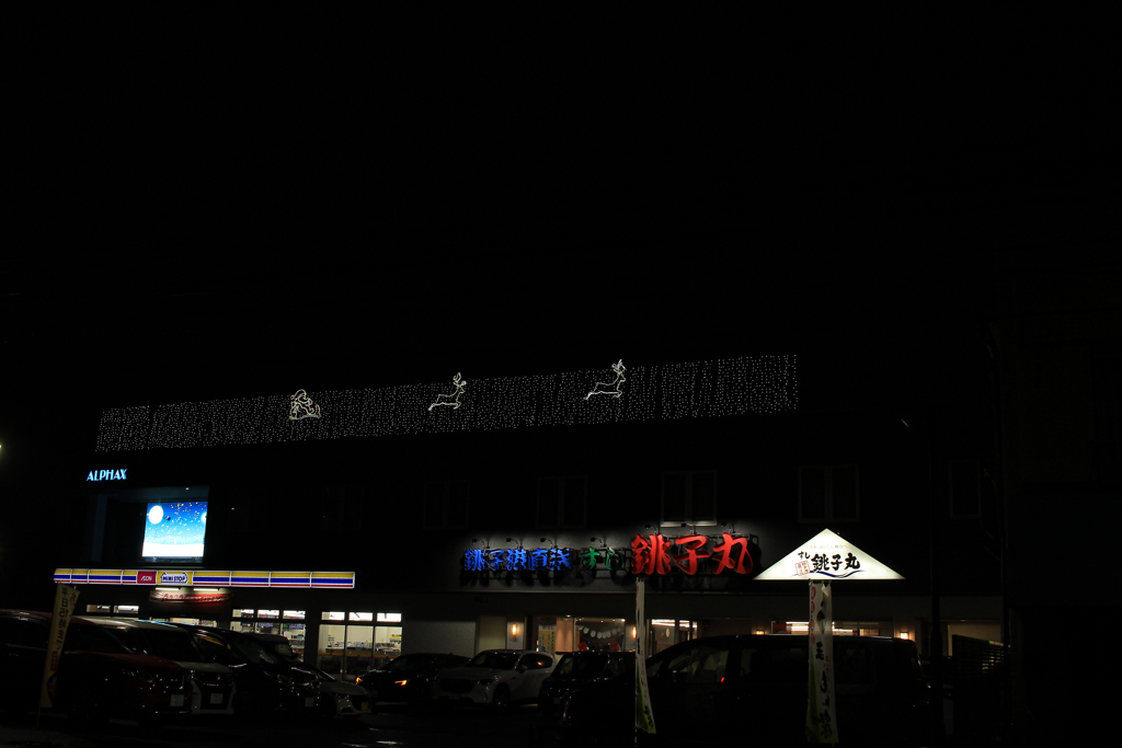 銚子丸のクリスマスイルミネーション