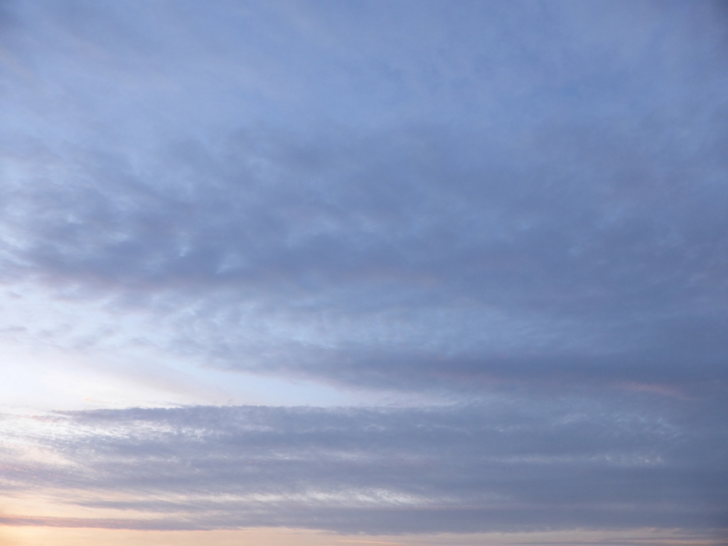 青空と夕焼け