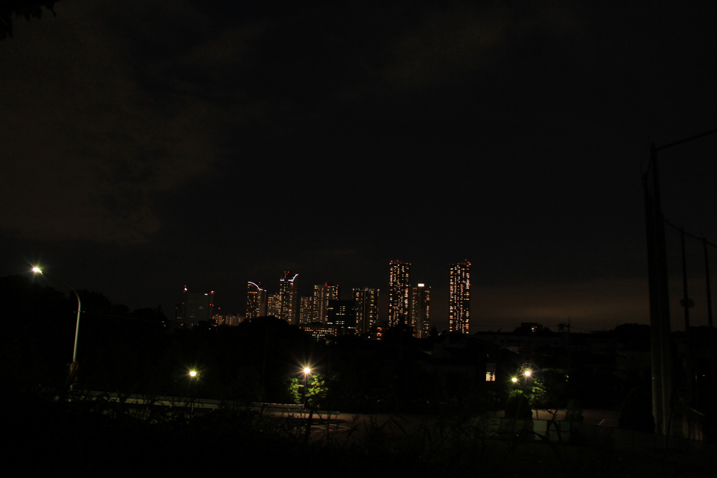 夏の武蔵小杉の夜景