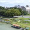 夏の多摩川船の駅？
