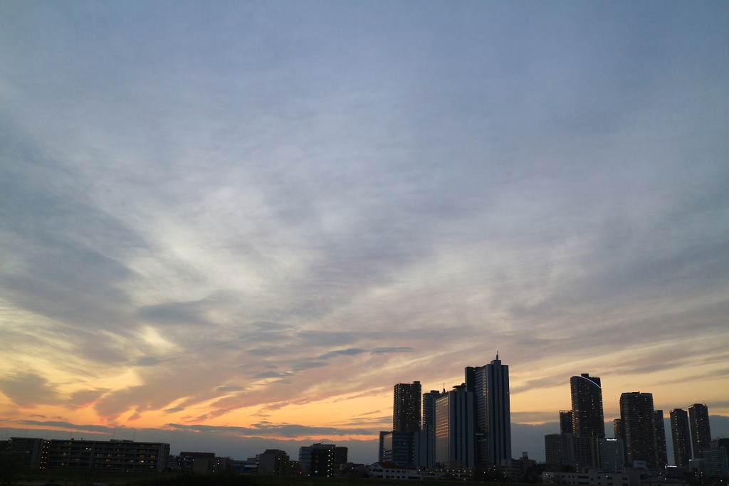 武蔵小杉の夕焼け