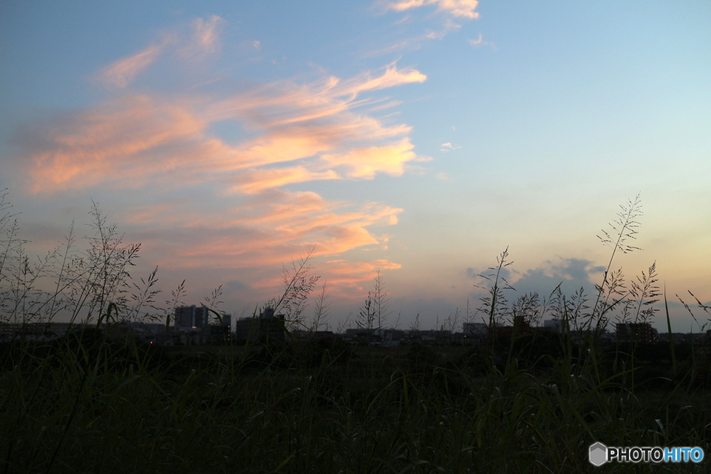 風に流れる雲