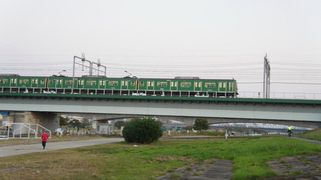 東急5050系「青ガエル」ラッピング電車（車両）