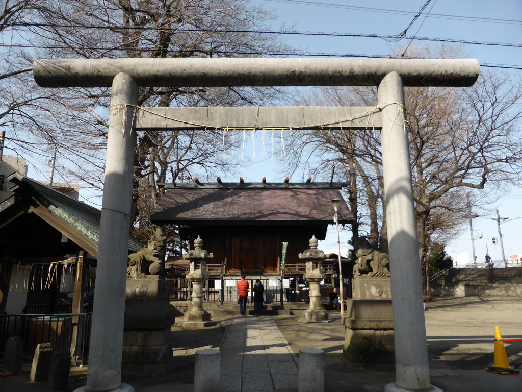 二子神社の鳥居