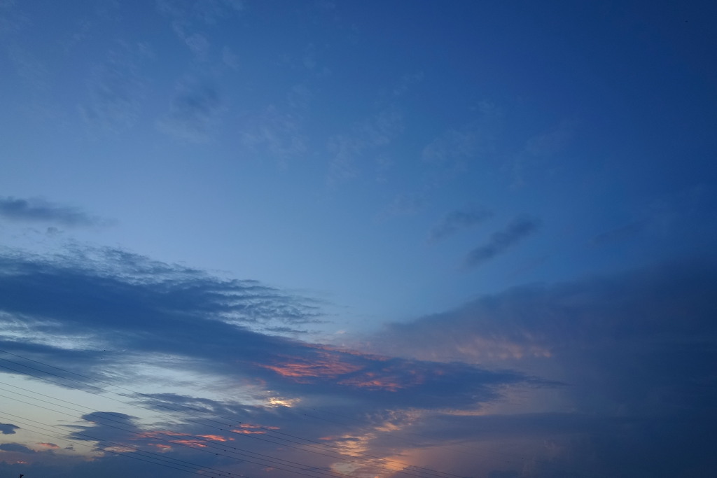 梅雨明けの夕焼け