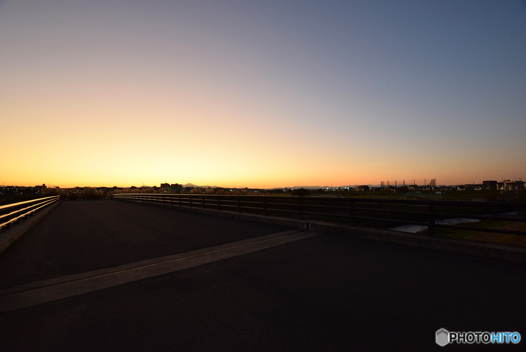 秋の夕焼け