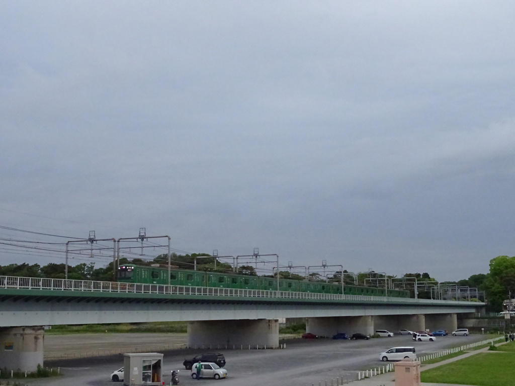 東急の緑の電車