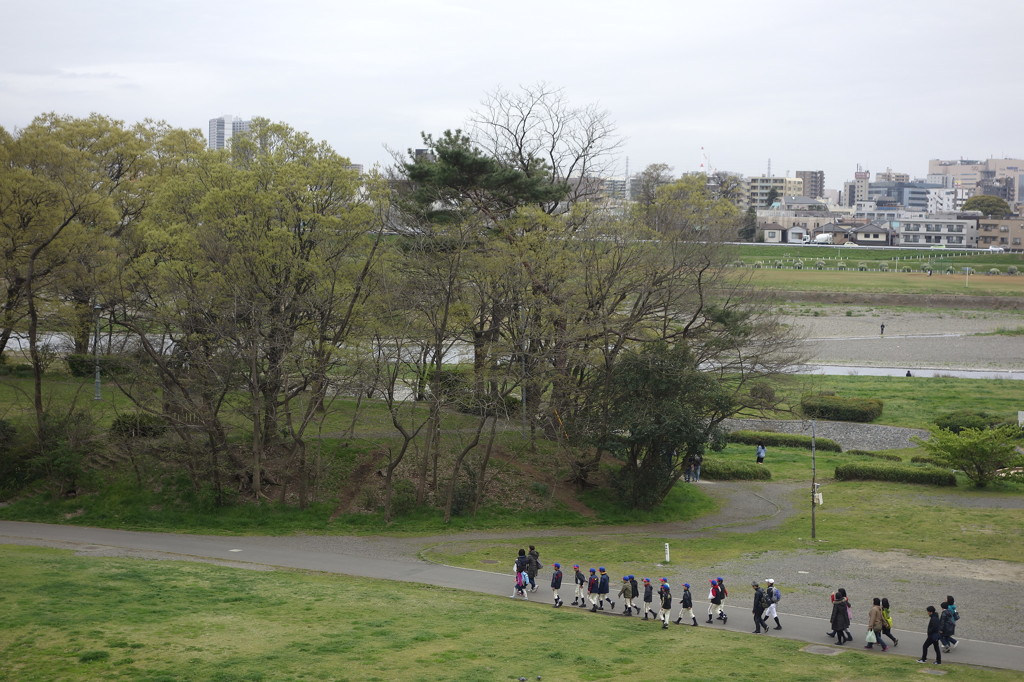 野球チームの帰宅　