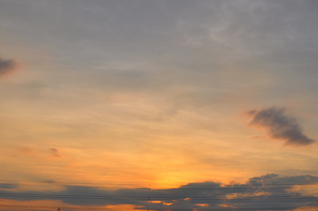 夏の夕焼け