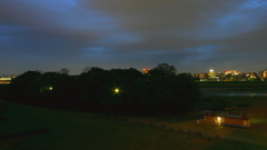 多摩川の夜景