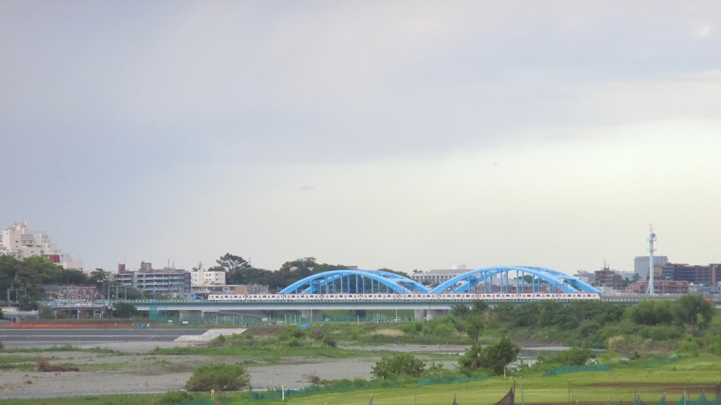丸子橋から見える東京メトロ17000系