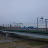 東急東横線を走行する相鉄20000系と丸子橋