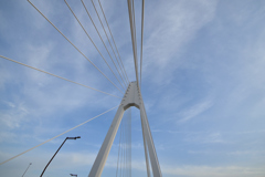 「大師橋」のストレートなワイヤー