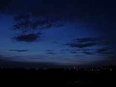 GWの夕方の雲