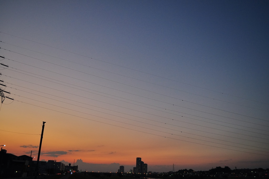 夏の夕焼け