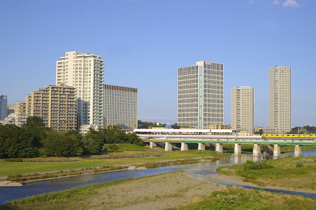 古い一眼レフで撮影した二子玉川