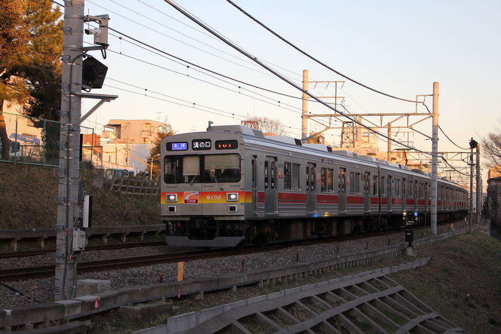 東急9000系 東急カレンダー風に