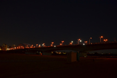 丸子橋の夜景照明