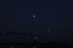 多摩川御幸大橋の夜景