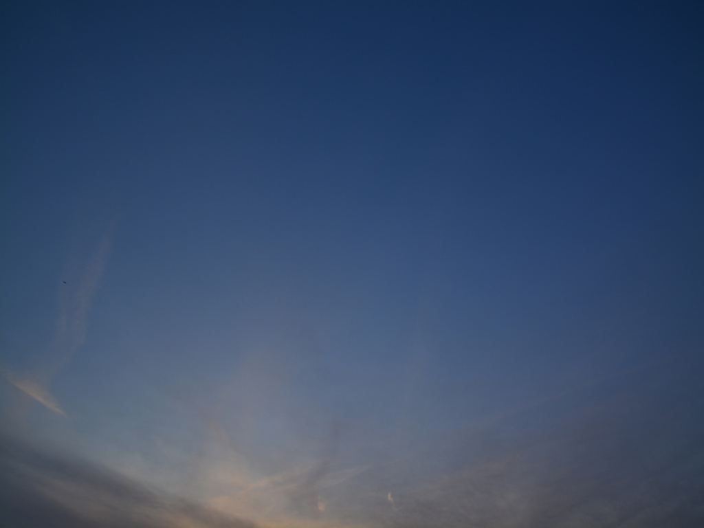 三連休中日の夕焼け