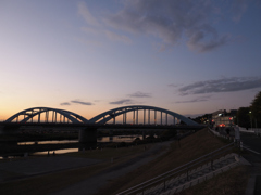 冬の丸子橋