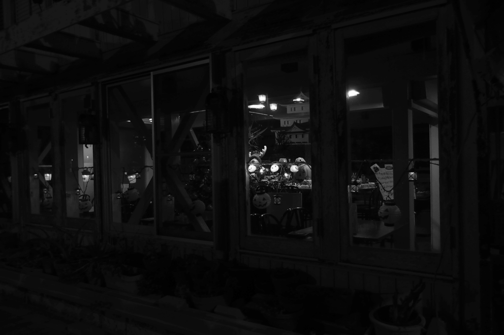 ハロウィン モノクロ