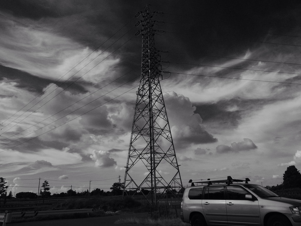 夏空 モノクローム