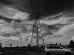 夏空 モノクローム