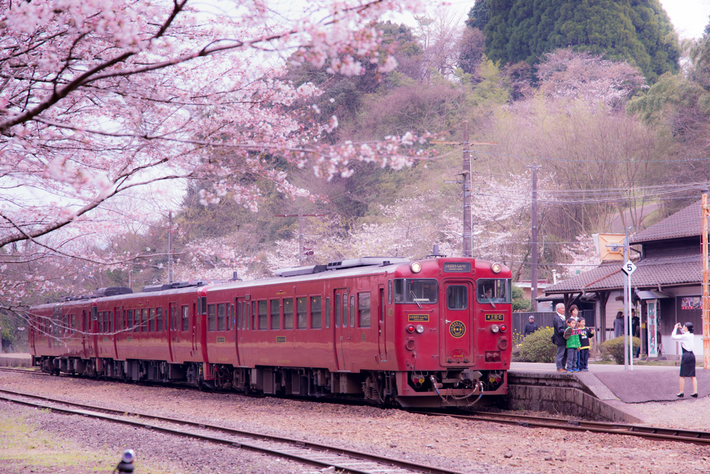 しんぺい号と記念撮影