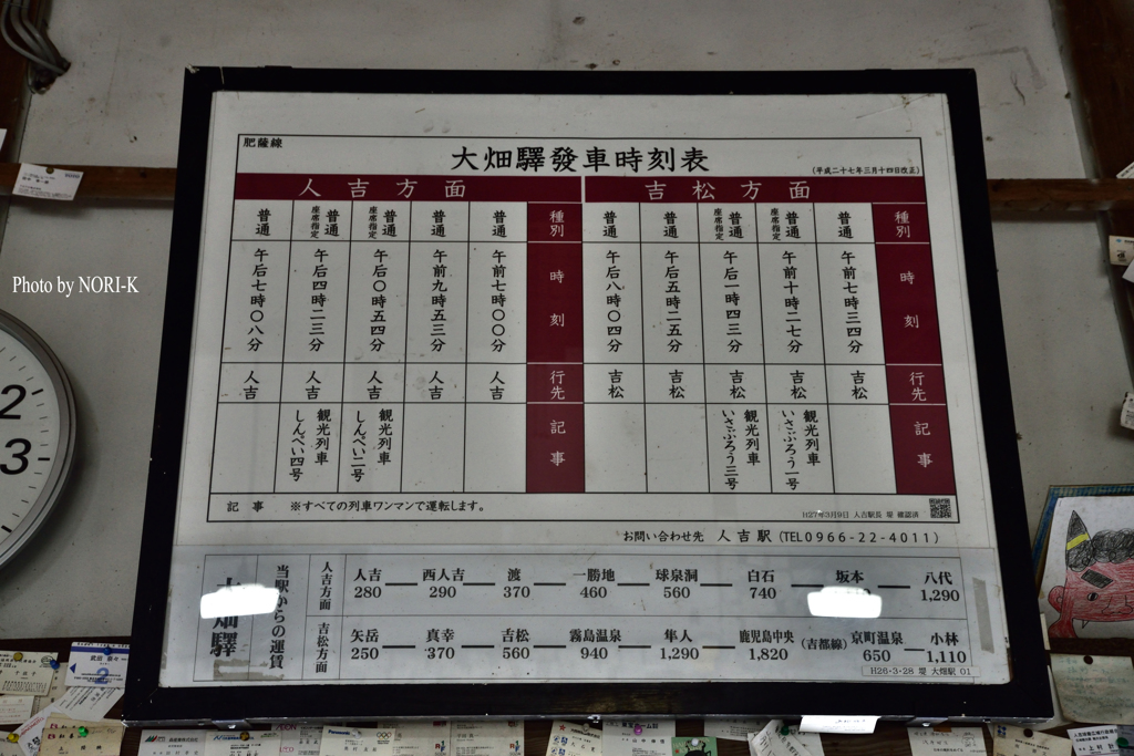 千と千尋の時刻表