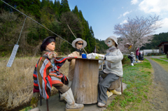 宇宙人の花見