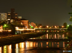 京都鴨川三条大橋