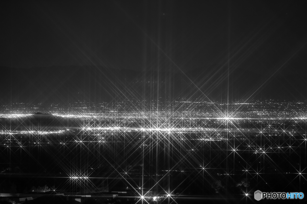 夜景（モノクロ）